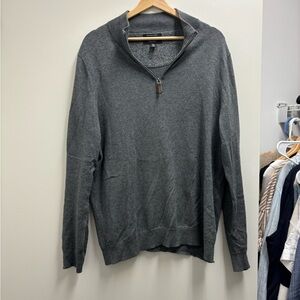 Nordstrom Mens charcoal grey quarter zip